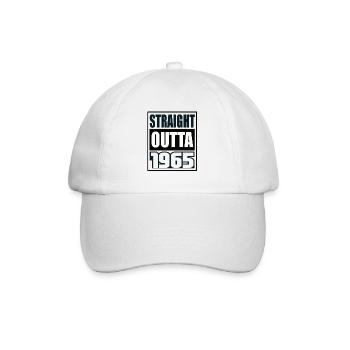 Straight Outta 1965 Birthday 1965 Born 1965 - Baseball Cap - white/white - Front