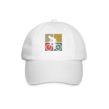 Drôle de vélo de route à vélo - Casquette classique - blanc/blanc - Devant