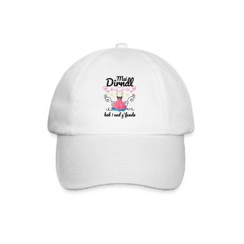 Dirndl | Mei Dirndl hob i ned g'fundn - Baseballkappe - Weiß/Weiß - Vorne