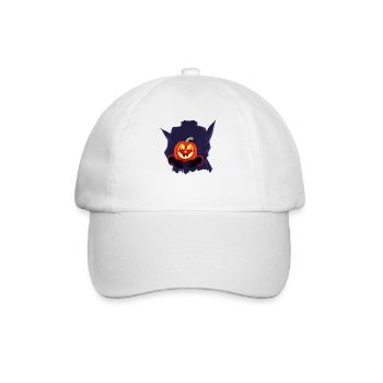 Halloween Pumpkin Monster Costume - Baseball Cap - white/white - Front