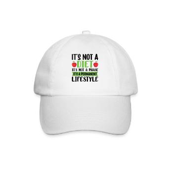Militant des droits des animaux Régime végétarien végétalien aux pommes - Casquette classique - blanc/blanc - Devant