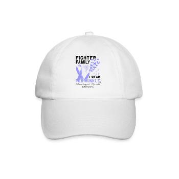 Cancer de l’œsophage du ruban de pervenche en avril - Casquette classique - blanc/blanc - Devant