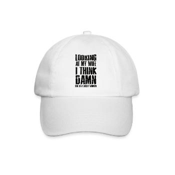 Femme dictons drôles disant sarcasme mari - Casquette classique - blanc/blanc - Devant