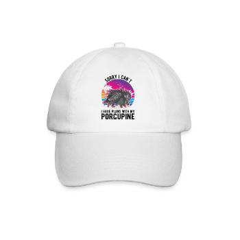 Porcupine Gift Porcupine - Baseball Cap - white/white - Front