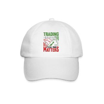 Le trading, c’est tout ce qui compte 2 - Casquette classique - blanc/blanc - Devant