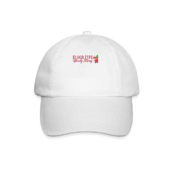 Blood Type Cocktail for Bartenders - Baseball Cap - white/white - Front