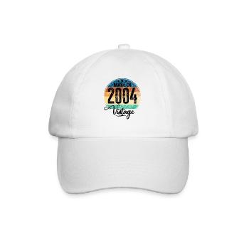 Vintage Fabriqué en 2004 Année de naissance 2004 Anniversaire - Casquette classique - blanc/blanc - Devant
