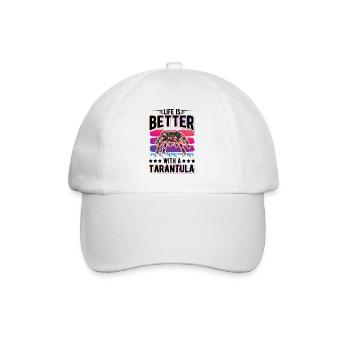 La vie est meilleure avec une Tarentule Tarantel - Casquette classique - blanc/blanc - Devant