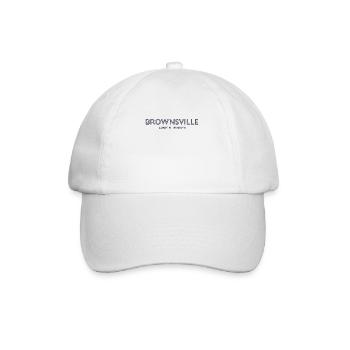 USA City Coordinates - Brownsville - Baseball Cap - white/white - Front
