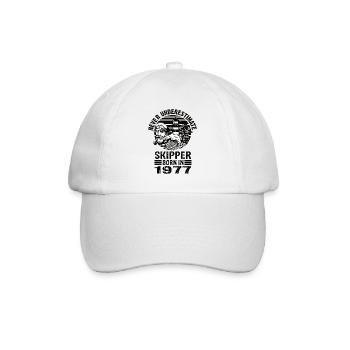 Never Underestimate Skipper né en 1977 - Casquette classique - blanc/blanc - Devant