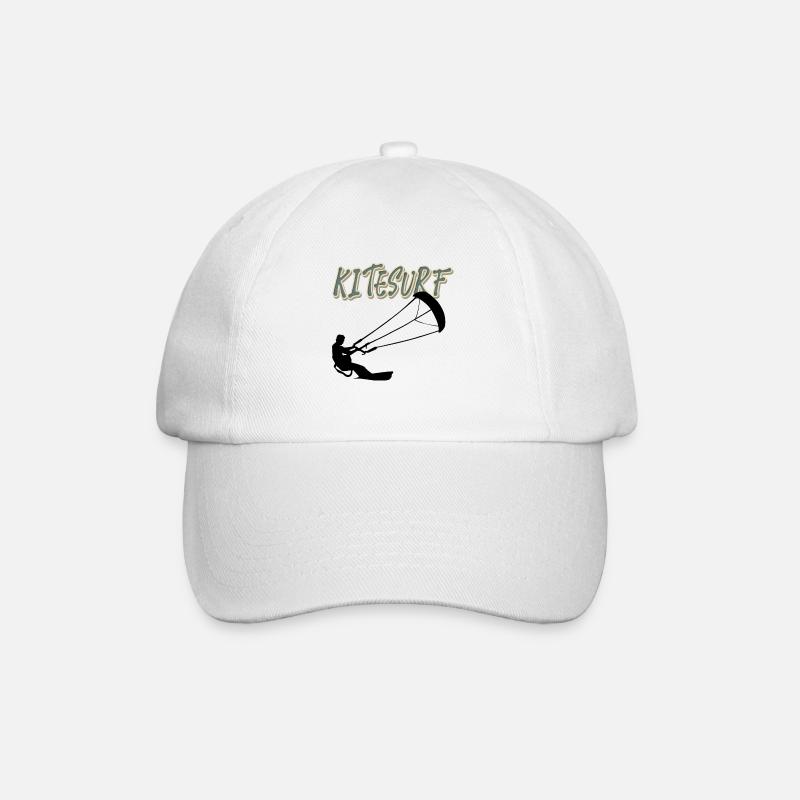 Kitesurf Kitesurfer Kitesurf Kiteboard - Casquette classique - blanc/blanc
