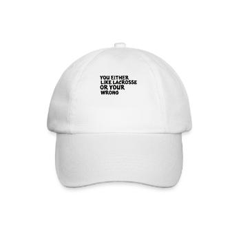 Lacrosse players play Lacrosse Relax Lacrosse - Baseball Cap - white/white - Front