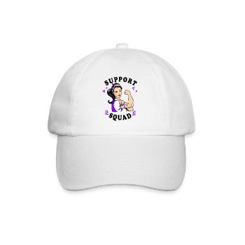 Premature Birth Conscious Purple Bow - Baseball Cap - white/white - Front