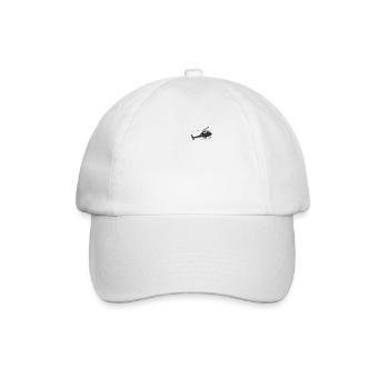 Helikopter Pocket Design - Baseballkappe - Weiß/Weiß - Vorne