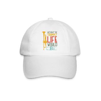 Trumpet Player B Flat Vintage - Baseball Cap - white/white - Front