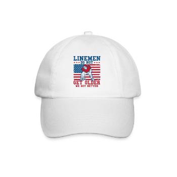 Football Spieler American Football Mannschaft Foot - Baseballkappe - Weiß/Weiß - Vorne