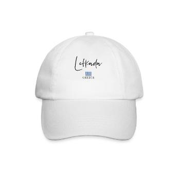 Greece Flag Holidays - Lefkada Island - Baseball Cap - white/white - Front