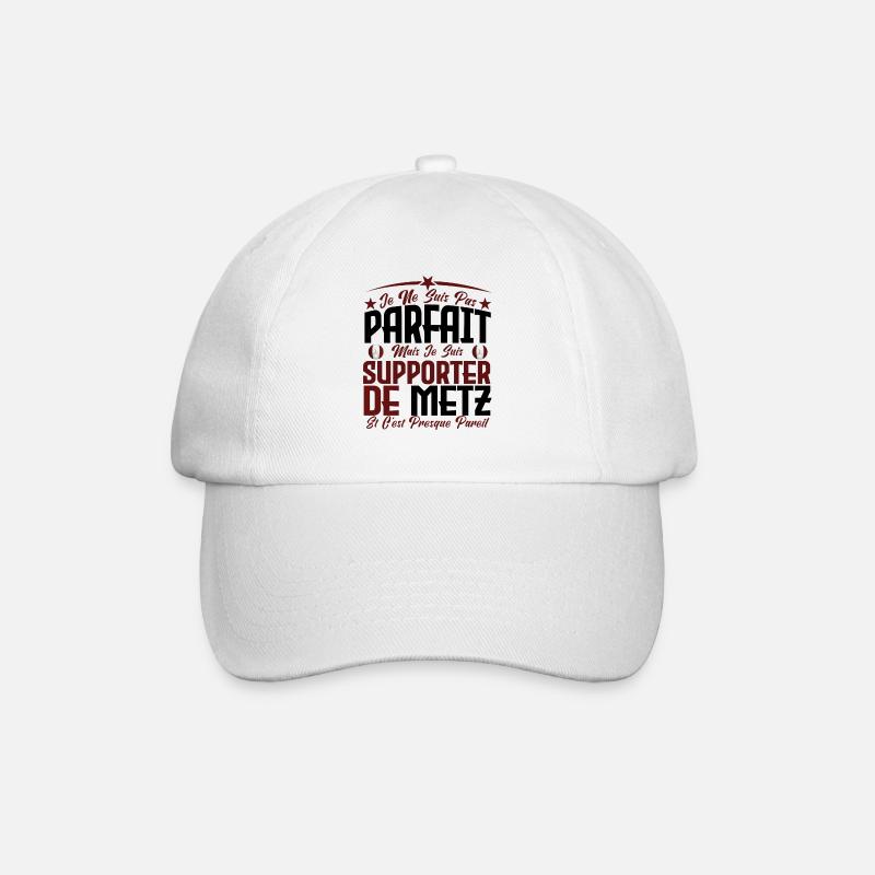 je ne suis pas parfait, supporteur de Metz. - Casquette classique - blanc/blanc