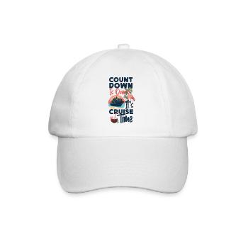 Cruise Ship Vacation Count Down Is - Baseball Cap - white/white - Front