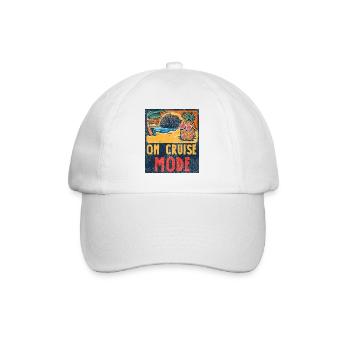 Cruise Ship Vacation Vintage On - Baseball Cap - white/white - Front