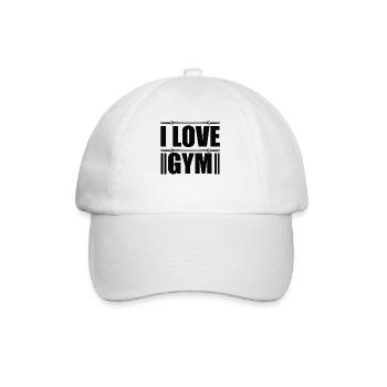 Fitness Muscle Squats Soulevé de terre Sport d’athlète - Casquette classique - blanc/blanc - Devant