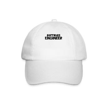 Cadeau de programmeur développeur de logiciels - Casquette classique - blanc/blanc - Devant