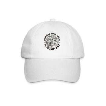 Accountant Bookkeeper Accounting - Baseball Cap - white/white - Front