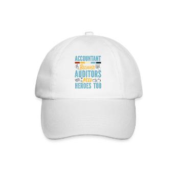Comptable Teneur de livres Comptabilité - Casquette classique - blanc/blanc - Devant