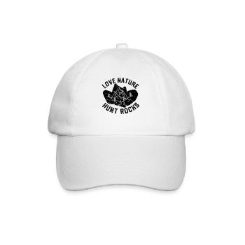 Drôle de géologue à la chasse aux pierres - Casquette classique - blanc/blanc - Devant