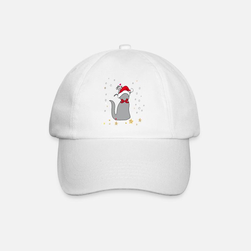 Weihnachten - Baseballkappe - Weiß/Weiß