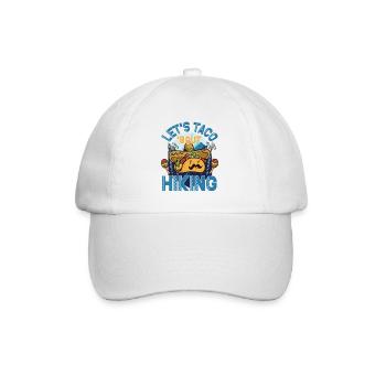 Let's Taco 'Bout Hiking - Baseballkappe - Weiß/Weiß - Vorne