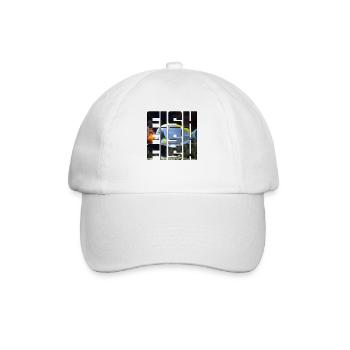 Fish - Baseball Cap - white/white - Front