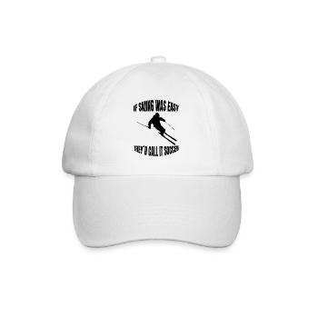 Skiers Cross-country skiing Winter sports Skiing - Baseball Cap - white/white - Front