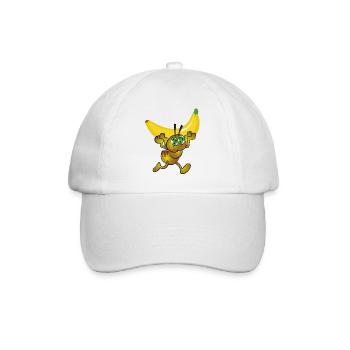 Mutant portant une banane - Casquette classique - blanc/blanc - Devant