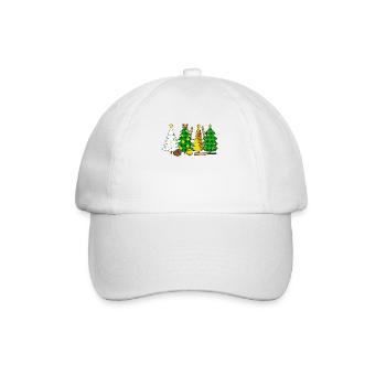 Softball Christmas Softball Player Xmas Party Gift - Baseballkappe - Weiß/Weiß - Vorne