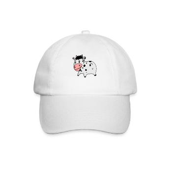 Cow Ass - Cow Butt - Baseball Cap - white/white - Front