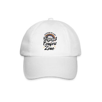 Meaningful Knowledge Motivator Comfort Zone - Baseball Cap - white/white - Front