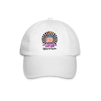 Chemise de positivité, le cerveau est un t-shirt musculaire, cerveau - Casquette classique - blanc/blanc - Devant
