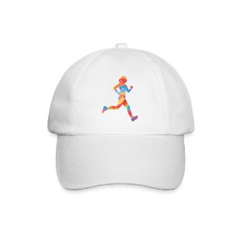 Running Runner Half Marathon Tie - Casquette classique - blanc/blanc - Devant
