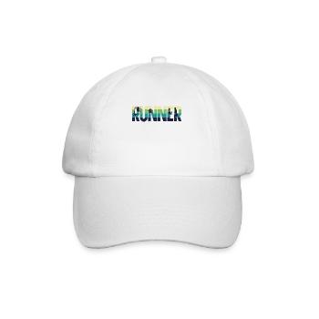Coureur de course Semi-Marathon Rétro - Casquette classique - blanc/blanc - Devant