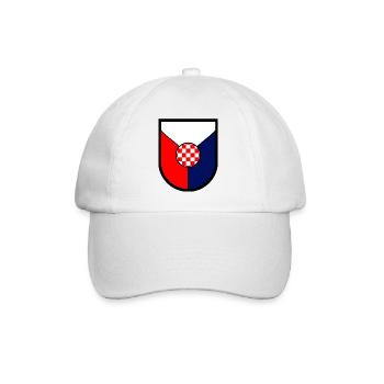 Kroatische Fans - Baseballkappe - Weiß/Weiß - Vorne