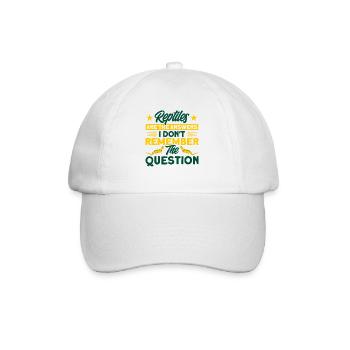 Reptile Snake Reptiles Gift - Baseball Cap - white/white - Front