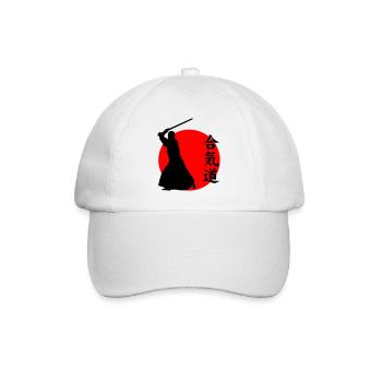 Aikido - Baseballkappe - Weiß/Weiß - Vorne