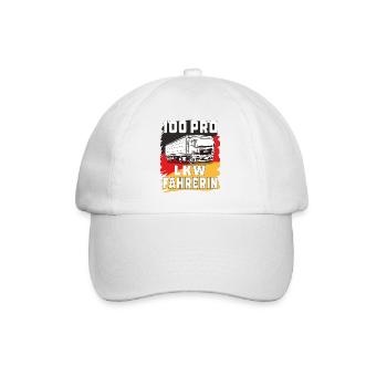 100 PRO LKW FAHRERIN - Baseballkappe - Weiß/Weiß - Vorne