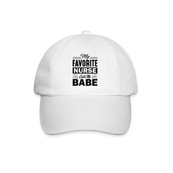 Physician Assistant Nurse Medical Practice Needle - Baseball Cap - white/white - Front
