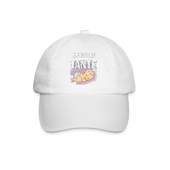 ICH WERDE TANTE - Baseballkappe - Weiß/Weiß - Vorne