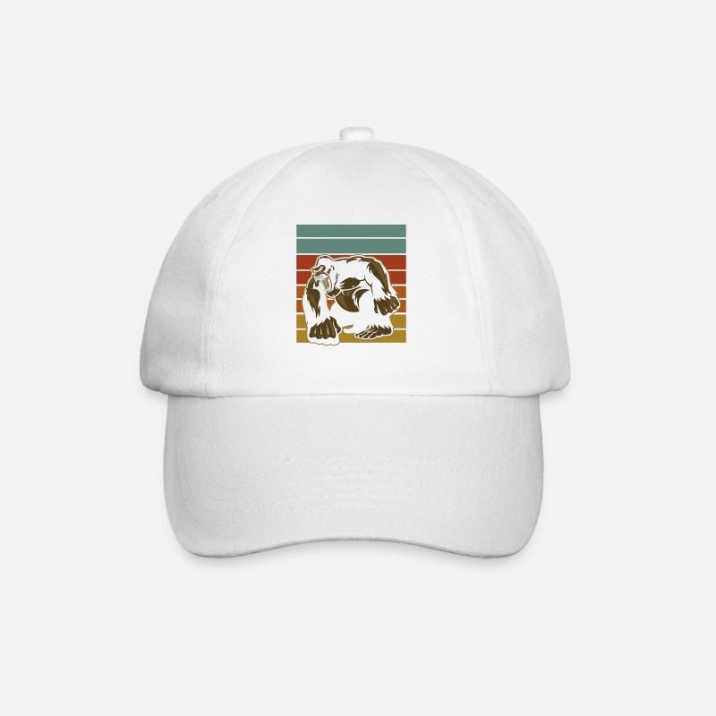 Gorilla - Baseballkappe - Weiß/Weiß