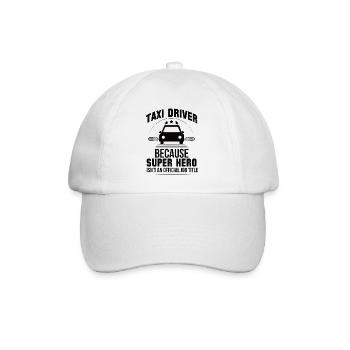 Super-héros Chauffeur de taxi Travail Taxis Profession - Casquette classique - blanc/blanc - Devant
