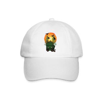 Bauwagen Naturfreund Freak Öko Haus Hütte wohnen - Baseball Cap - white/white - Front