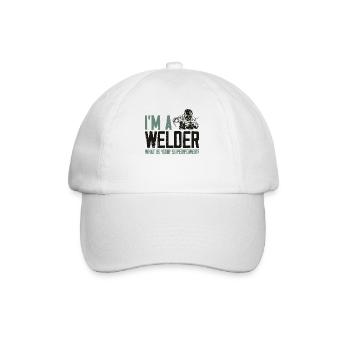 Soudeur Soudeur Vintage Je suis A - Casquette classique - blanc/blanc - Devant